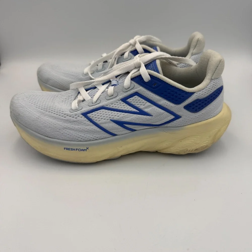 New Balance Fresh Foam X 1080v13 Blue White Running Shoes W1080D13 Womens 8.5